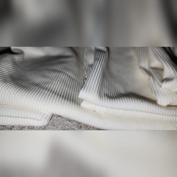 White Ribbed Tank Tops - Picture 3 of 10